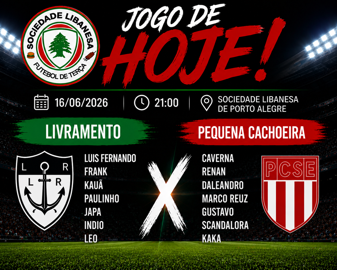 Confronto quente em noite fria