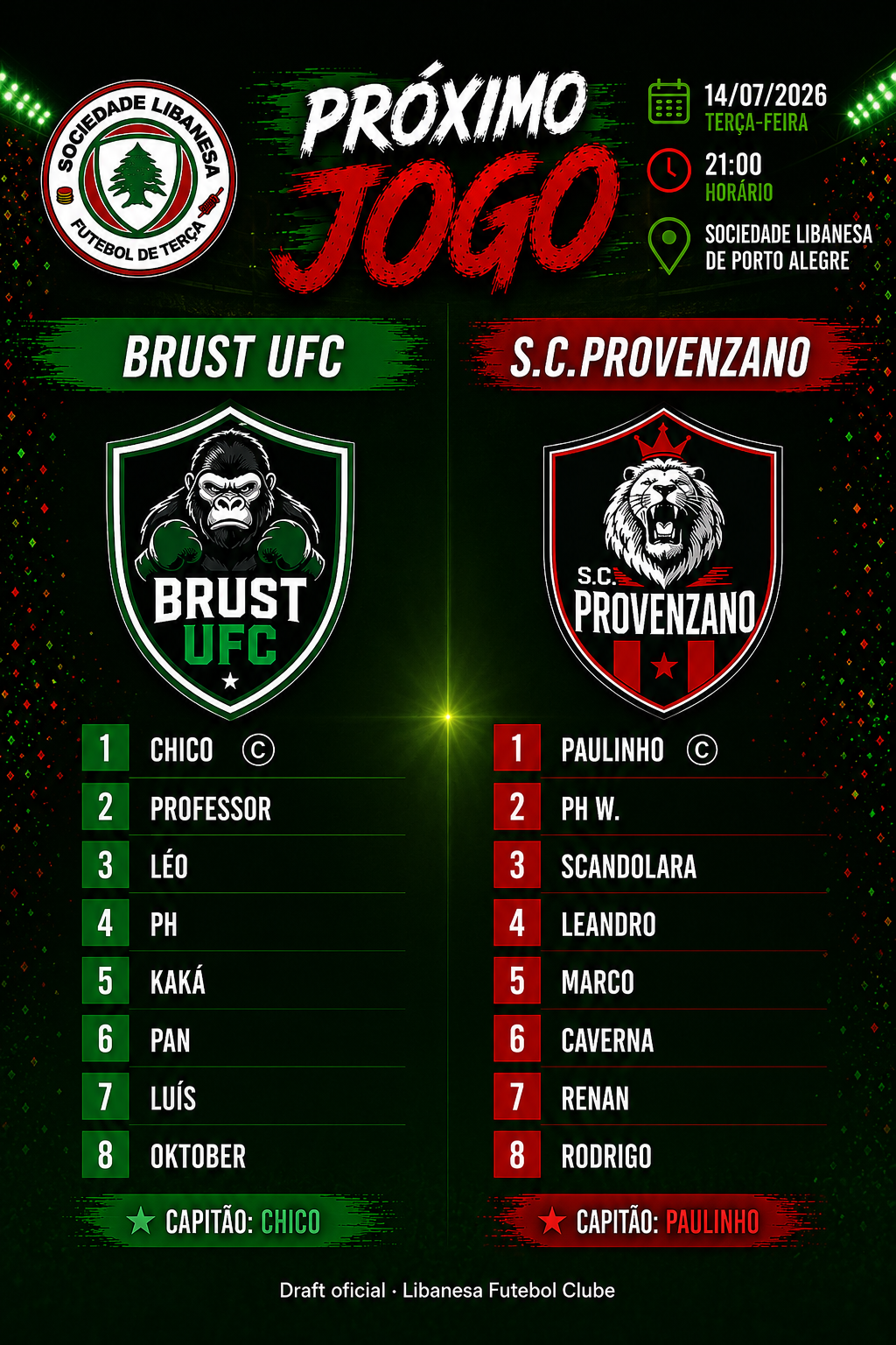 Um novo desafiante chegou! Brust UFC enfrenta o S.C. Provenzano em um confronto que promete agitar a noite